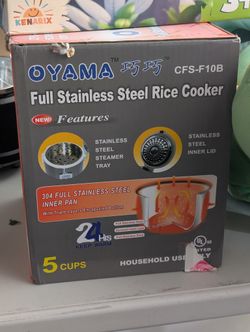Oyama Full Stainless Steel Rice Cooker