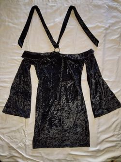 Black Velvet Dress 
