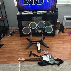Rock band 4 Set for PS5 and PS4, RB4 Fender guitar, RB