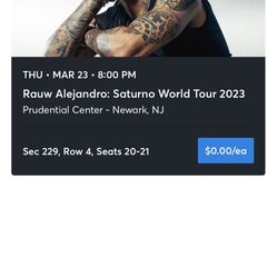 Rauw Alejandro Tickets Newark nj 