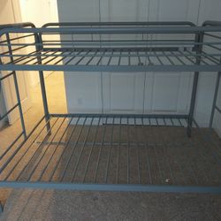 Morgan Twin Over Full Bunnk Bed Silver 