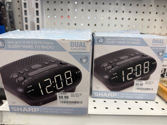 Sharp Digital Dual Alarm Clock with AM/FM Radio