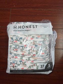 Honest Company Size 3 Diapers 25-Count