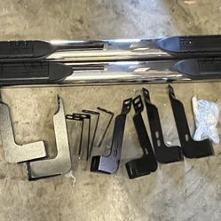 LA Zona Auto Parts 1999 to 2018 Chevrolet Silverado GM Sierra Crew Cab chrome nerf bar Estribos Cromados Running boards 