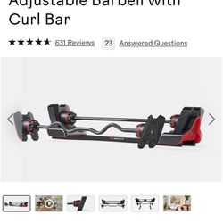 Bowflex 2028 Barbell With Curl Bar