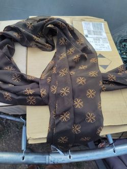 Brown and Gold different Print Scarf New