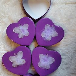 Purple Heart Butterfly Boxes, 5 available - $3.00 each.