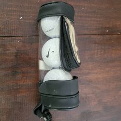 New case with 3 nike balls and tees