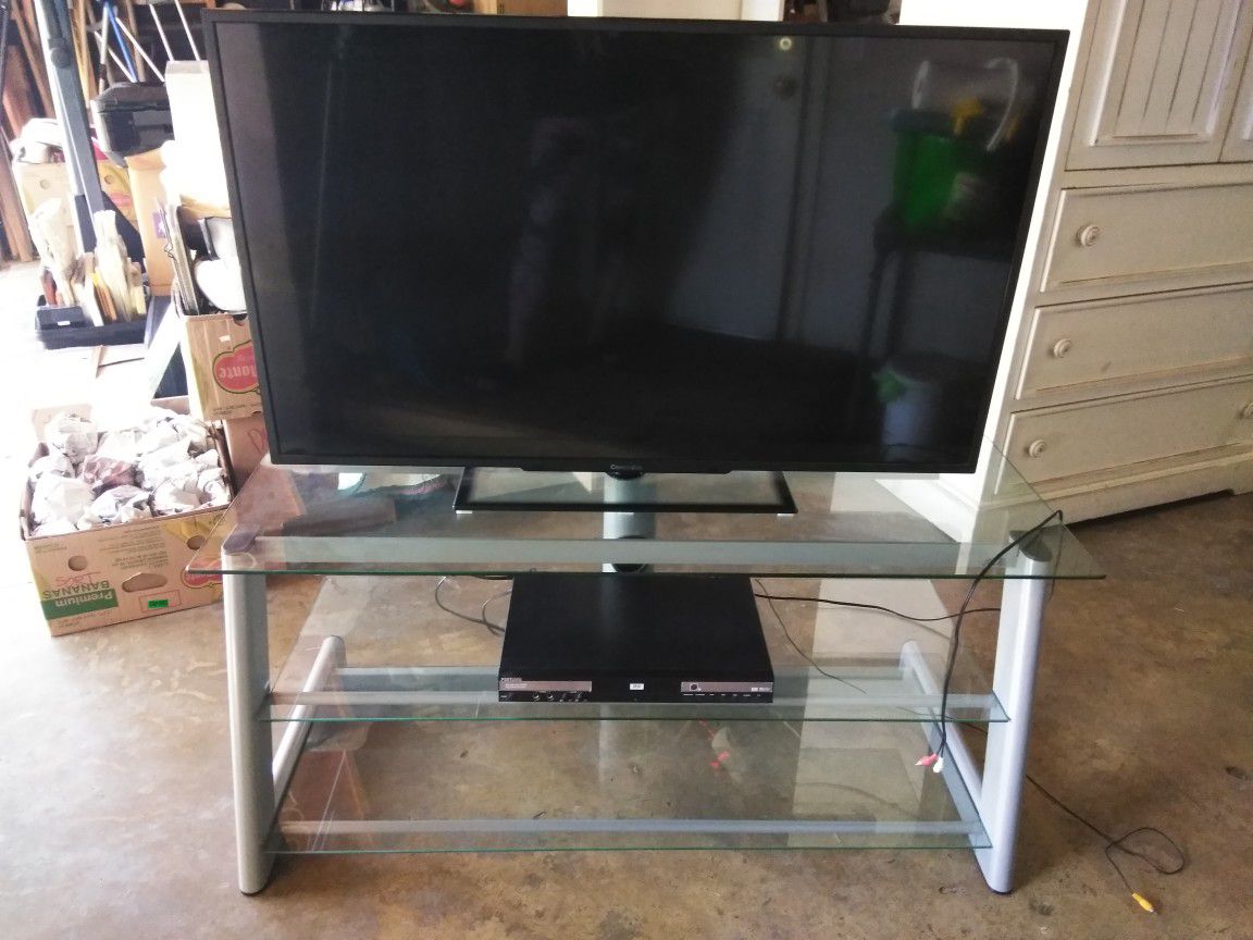 TV w/DVD player and stand
