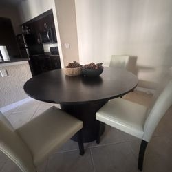 Dining Table + 4 chairs Included + Couch 