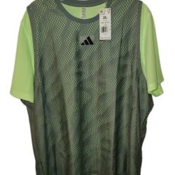 New Adidas Tennis Shirt Mens Size XXL Golf Mesh Tee Pro Layering T Shirt New Tag