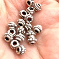 New Sterling Rope Bali Beads
