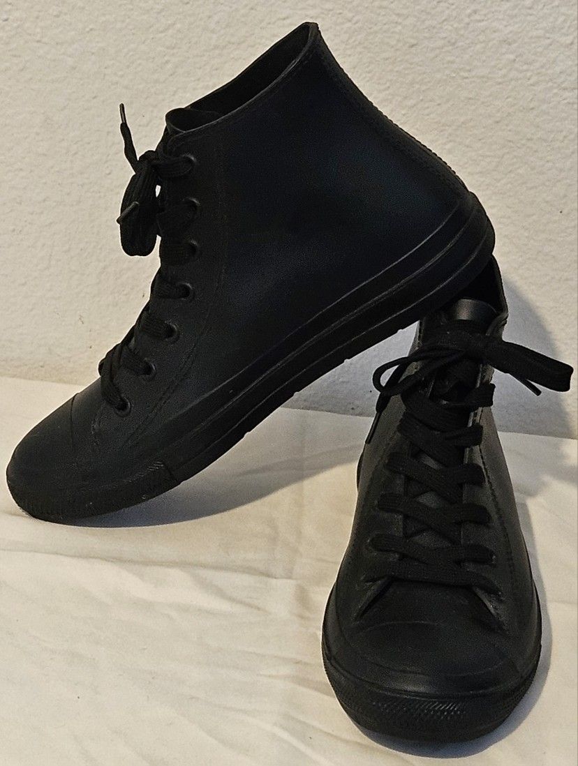 MARUWA BOEKI High-Top French Style Women's Rain Boots Rubber Waterproof Size 41