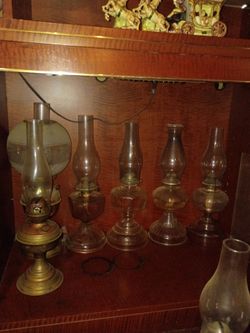 Vintage oil lamps