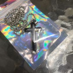Black Cross Necklace 