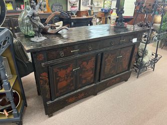 Antique Asian Buffet Cabinet