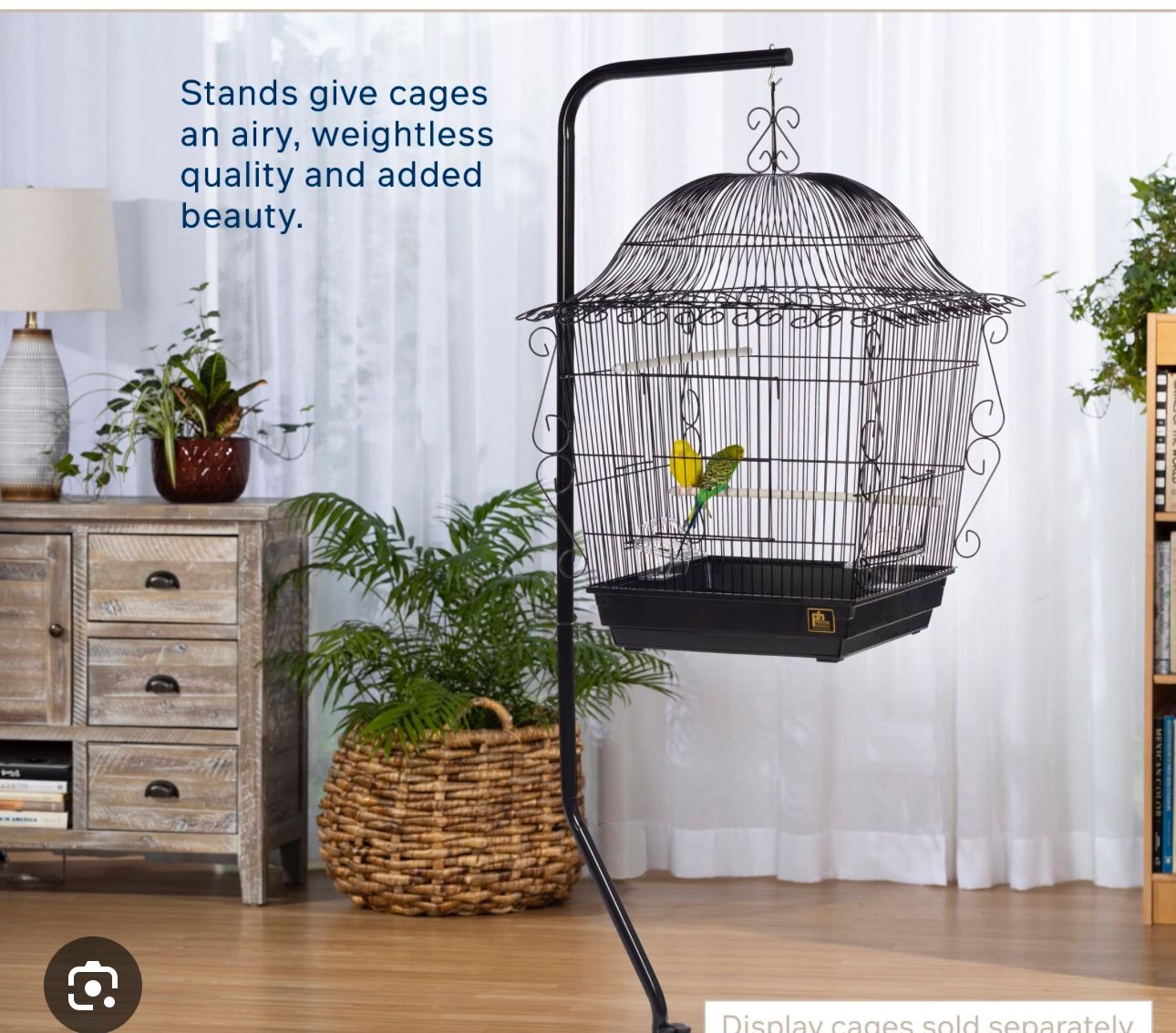 Fancy Bird Cage And Stand