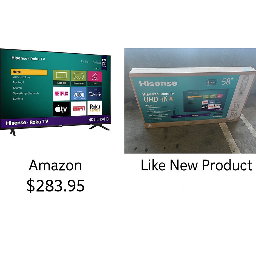 Hisense 58” Roku TV UHD 4K