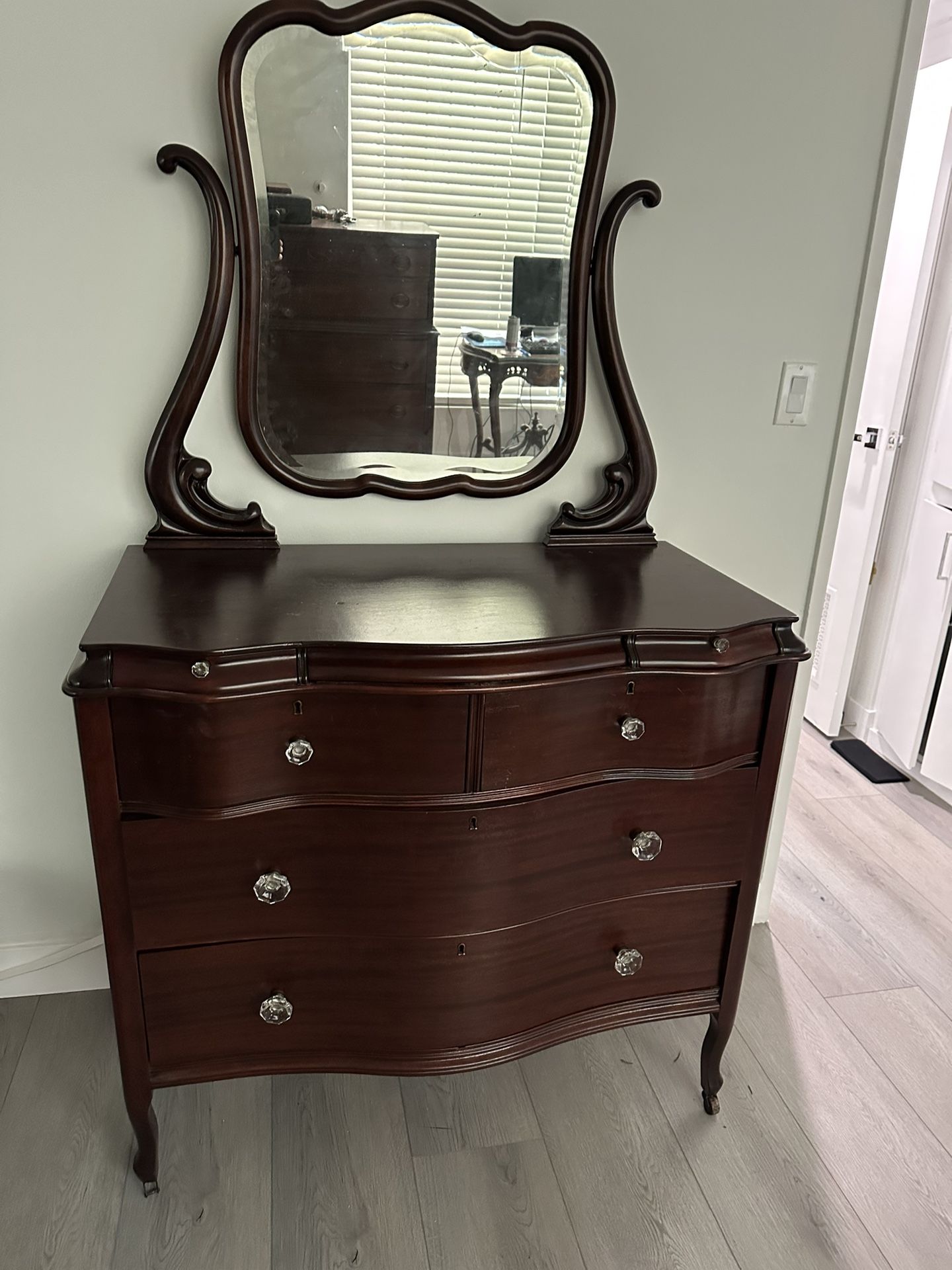 Antique Dresser with Mirror