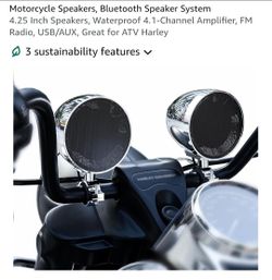 4.25 Bluetooth motorcycle speaker system