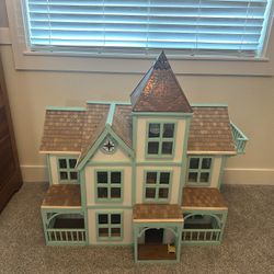 Vintage Handmade HUGE  3 Story Wood Doll House