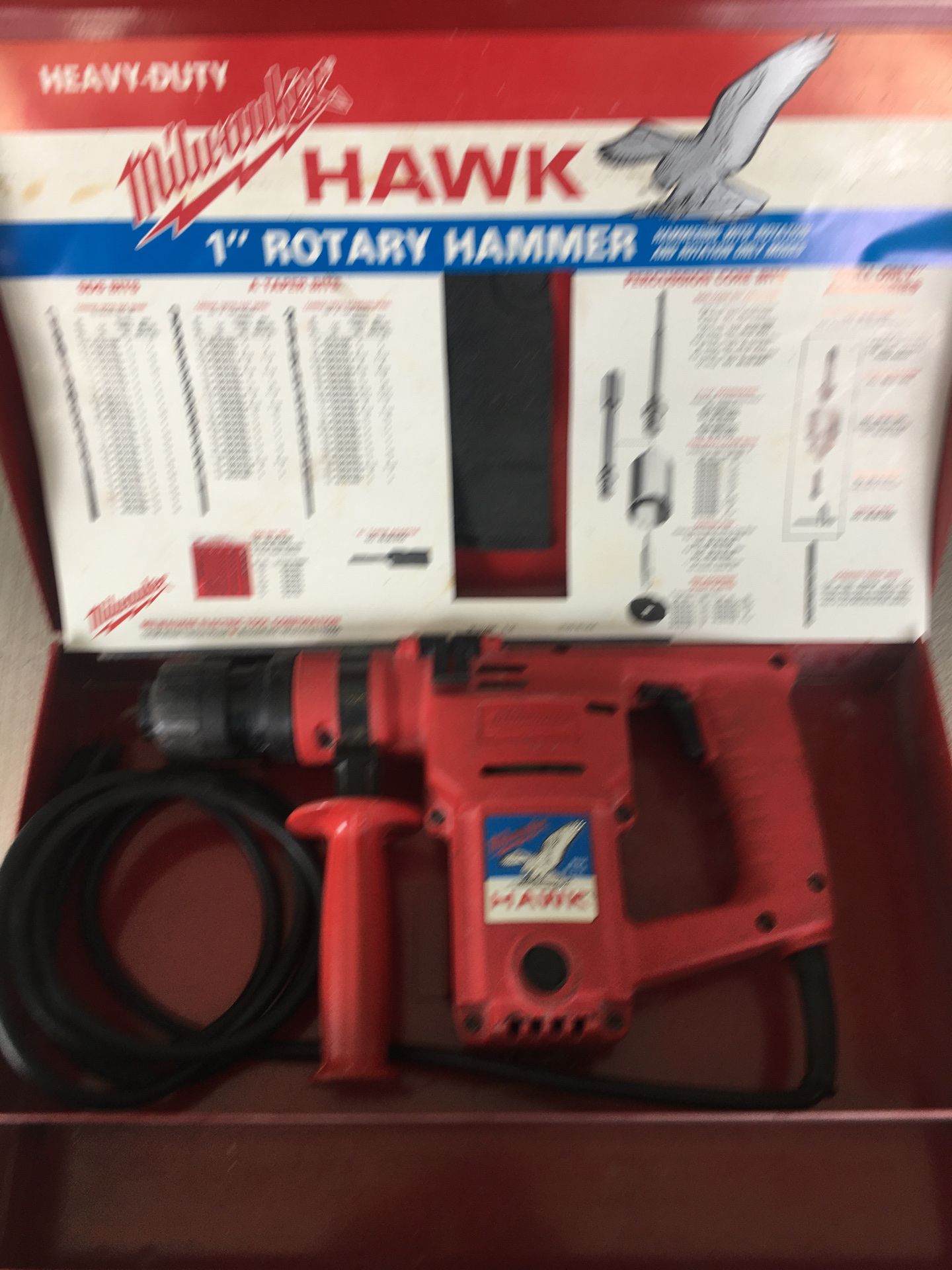 Milwaukee Hawk SDS 1in Rotary Hammer Tools Machinery