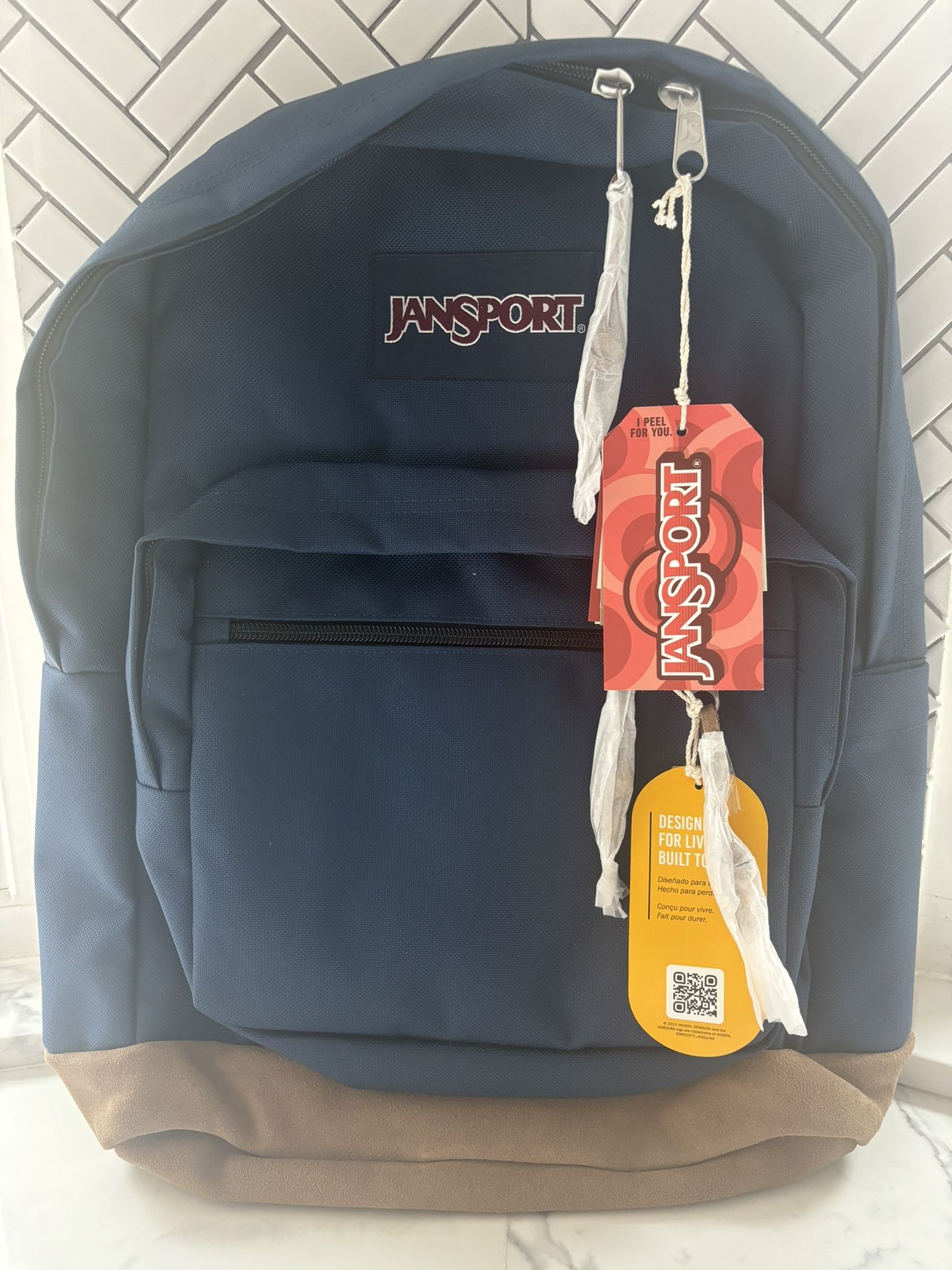 Navy Blue Jansport backpack