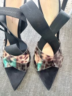 Gianvito Rossi "Allegra" Plexi Leopard Pumps (Size 38.5)