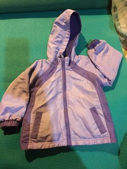 Oshkosh reversible baby girl coat 2t