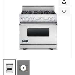 Viking Professional Series 36" Dual Fuel Range - Stainless Steel