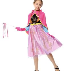 Anna Elsa Like frozen kids Birthday Princess Costume Dress Birthday Role Play Cosplay