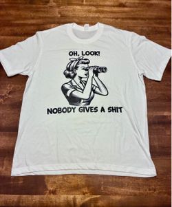 Funny Graphic Tee – Nobody Gives A Sh*t
