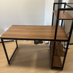 Desk With Shelves 