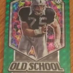 14 SP Las Vegas Raiders $$ Lot. 7 Mozaic. 2 Jerseys. Jacobs RC. Howie Long. Charles Woodson