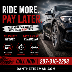 Tires $49 Down - No Credit Needed, All Sizes, Ships Free | Dan the Tire Man