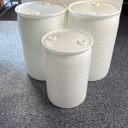 3 HDPE Drums $75 OBO