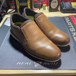 Men’s Florsheim Leather Comfortech Slip-On Dress Shoes Size 9