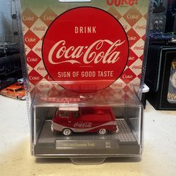 Coca-Cola 1965 Ford Econoline Original Diecast Model Truck Red White