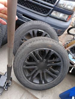 20 in Escalade rims trade for 18s or stock 17s for Silverado