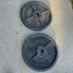2 /45lbs steel standard Olympic weight plates