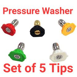 ☆Brand New ☆SET of 5 Pressure Washer Power Washer Tips