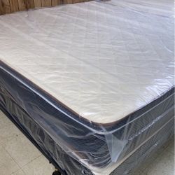 ⚜️ NEW KING SIZE PILLOW TOP MATTRESS W.BOXSPRING INCLUDED ⚜️