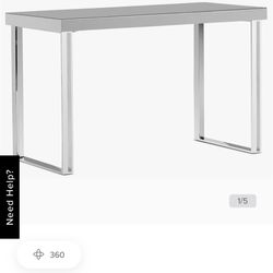 City Furniture Cortina Grey Silver Desk table Accent Side