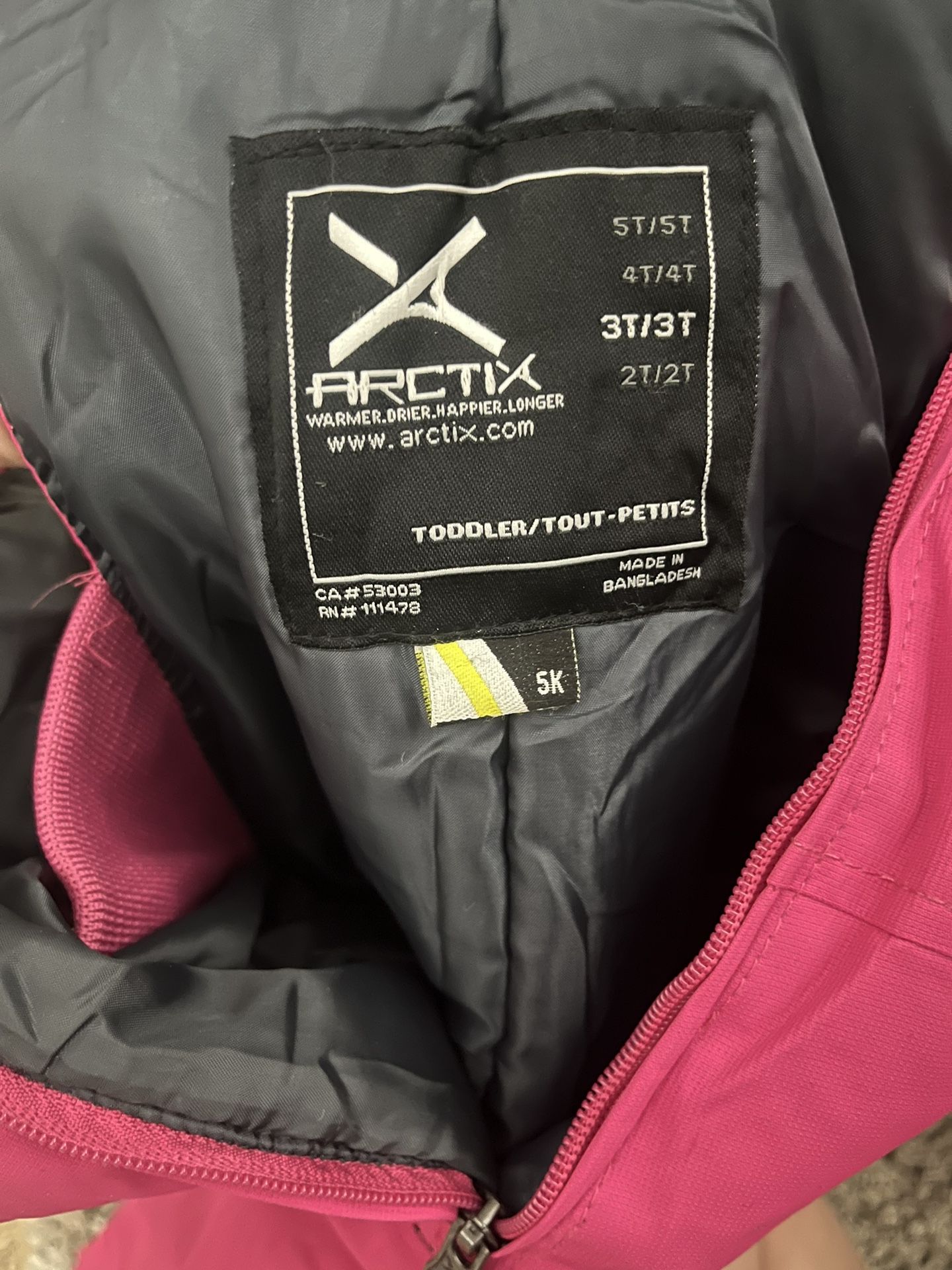 Toddler Girl Snow Bib