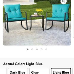 3 Piece Rocking Patio Set