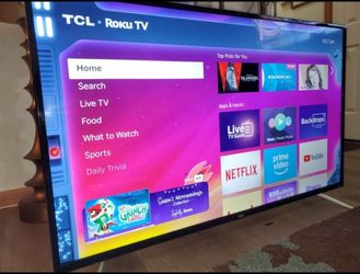 50" TCL roku smart tv 4k great condition like new no scratch.  Great quality pic come with remote 