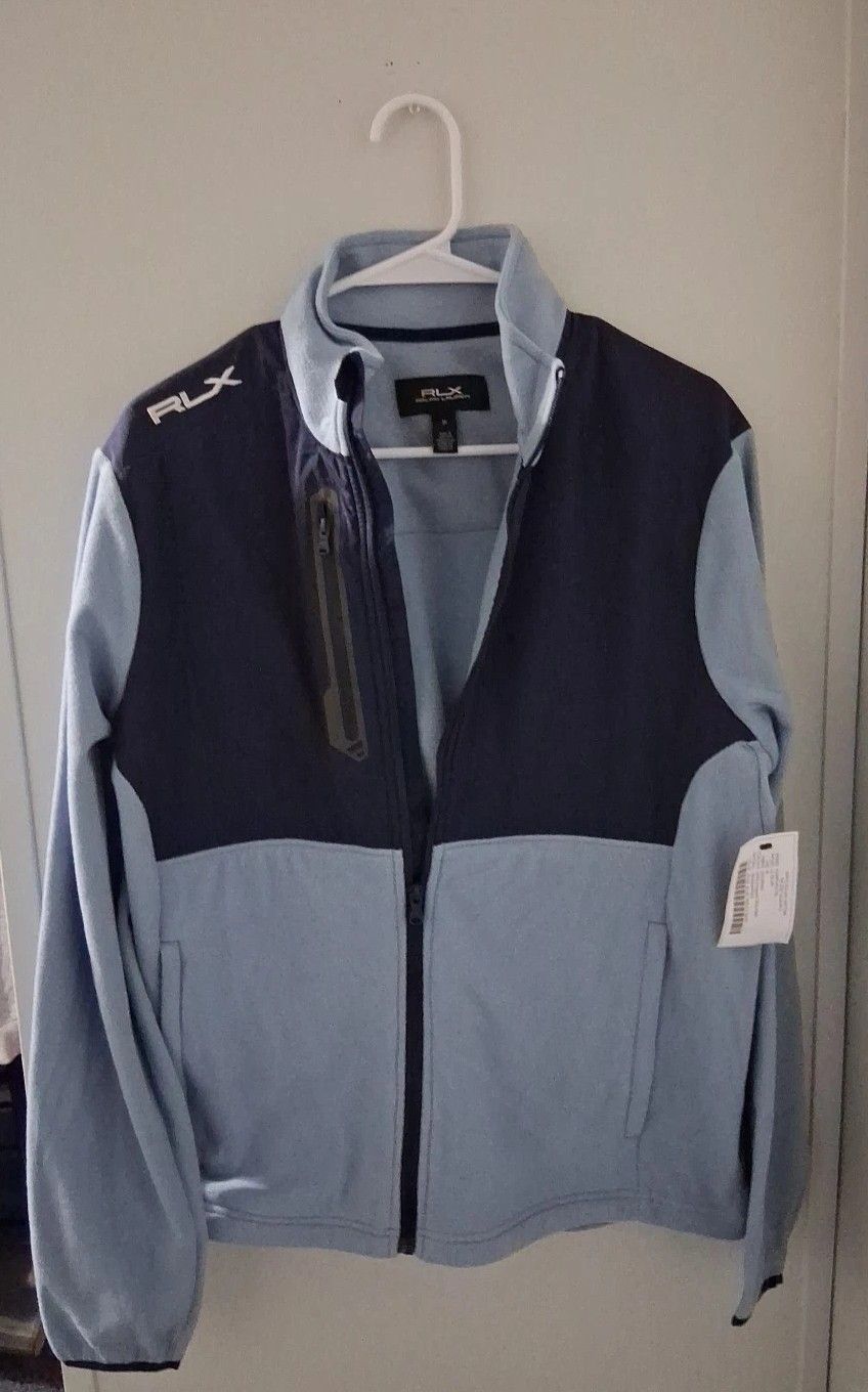 New With Tags Men's Size Medium Rlx Ralph Lauren Jacket Navy Blue