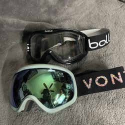 Snowboard Goggles Von Zipper, And Bolle 