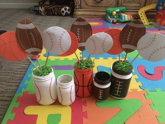 Sports ball centerpieces