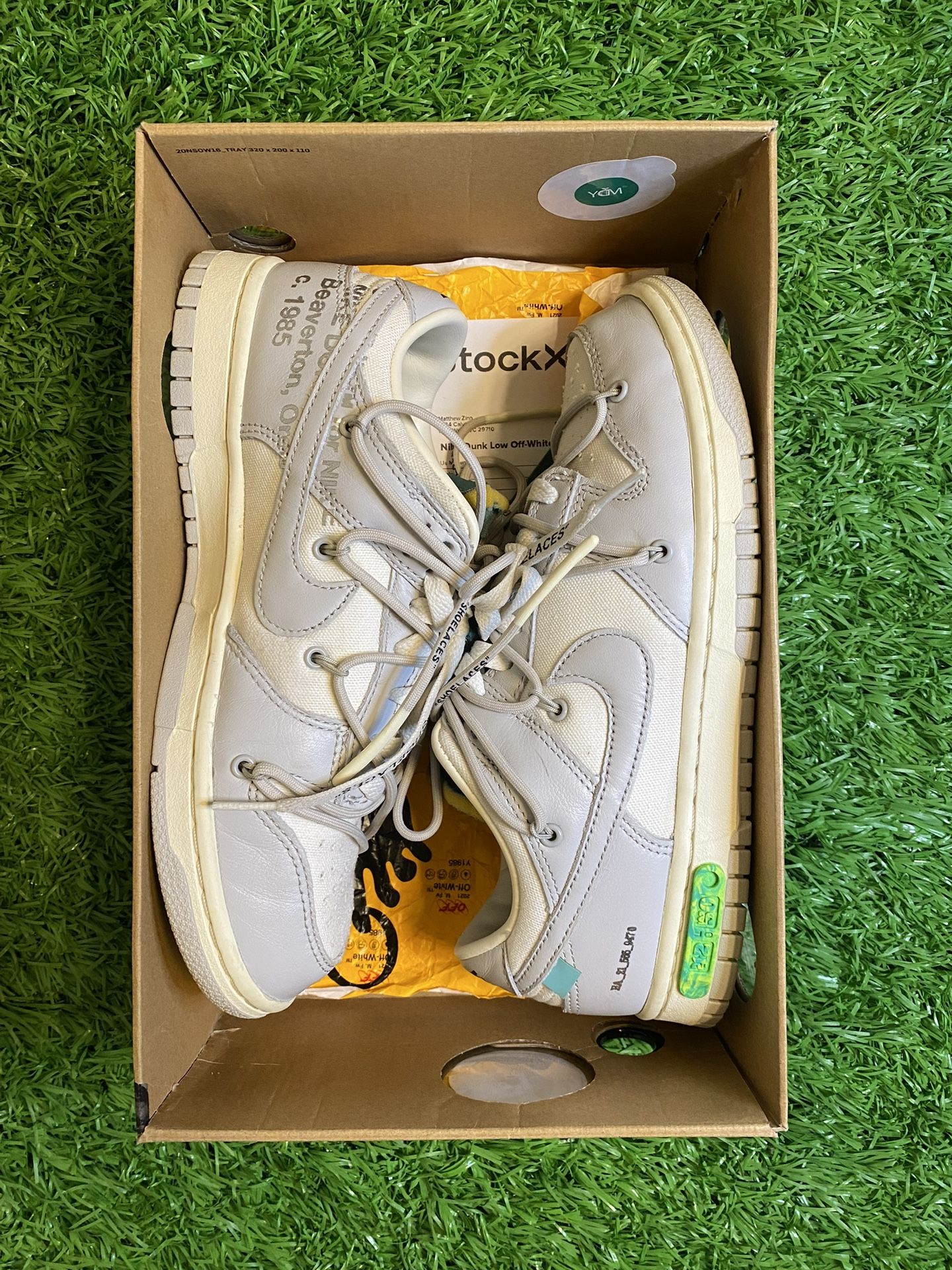 OFF-WHITE Dunk “Lot 42” Size 8